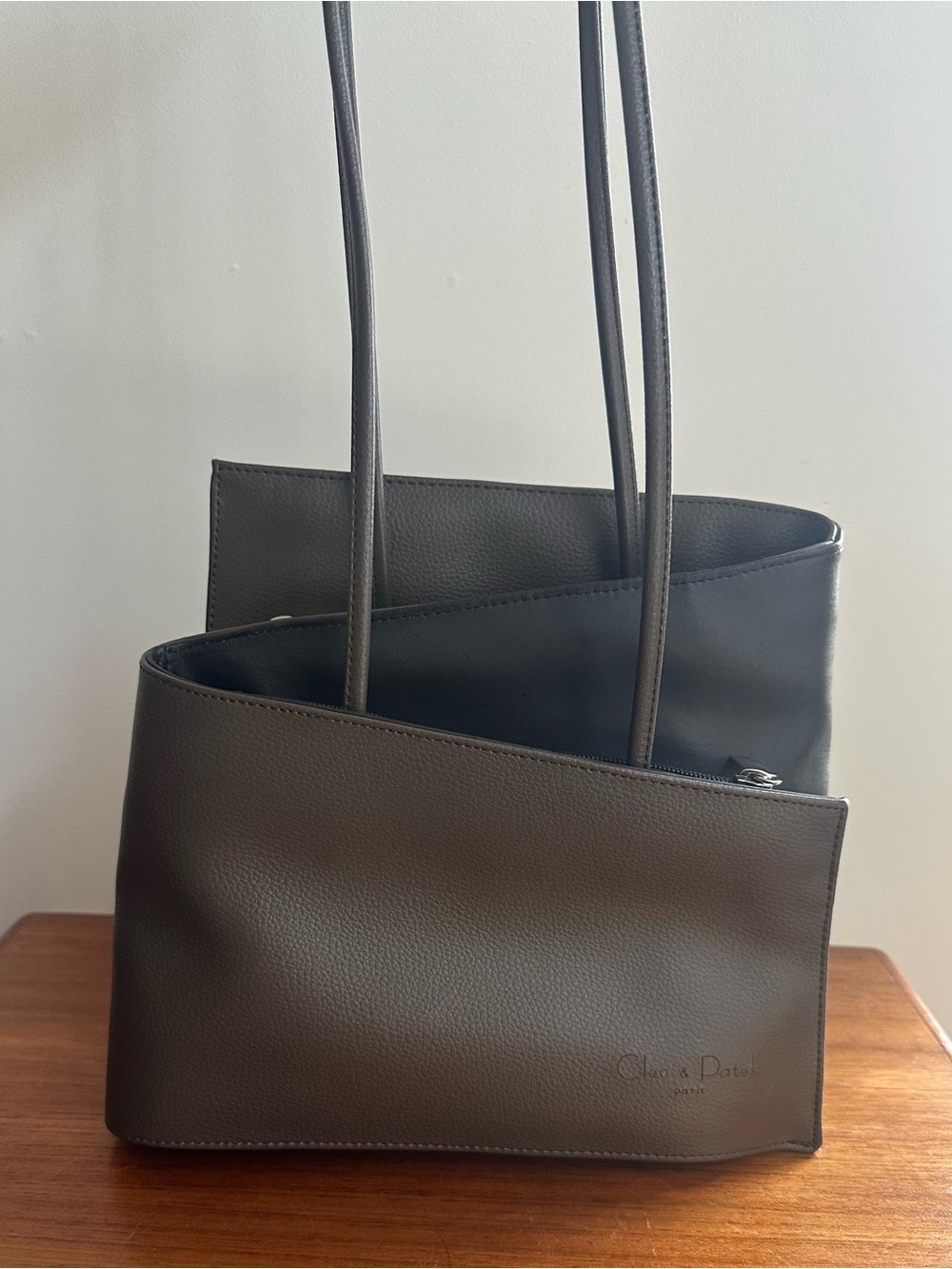 CLEO & PATEK PARIS | ASYMMETRICAL MULTI POCKET PURSE | MINIMALIST 90s Y2K BROWN